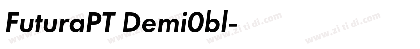 FuturaPT Demi0bl字体转换